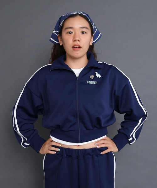 I am I in fact...（アイアムアイインファクト）の「Jersey short blouson（ジャージ・レディース・ネイビー/ブラック・FREE）」の3枚目の写真