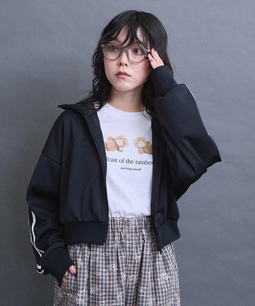 I am I in fact...（アイアムアイインファクト）の「Jersey short blouson（ジャージ・レディース・ネイビー/ブラック・FREE）」の10枚目の写真