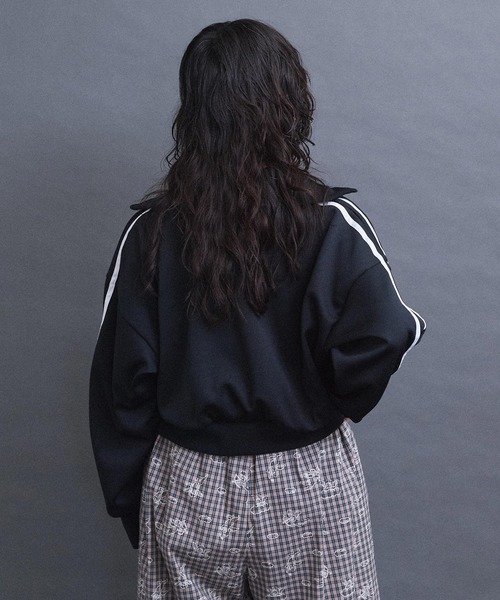 I am I in fact...（アイアムアイインファクト）の「Jersey short blouson（ジャージ・レディース・ネイビー/ブラック・FREE）」の13枚目の写真