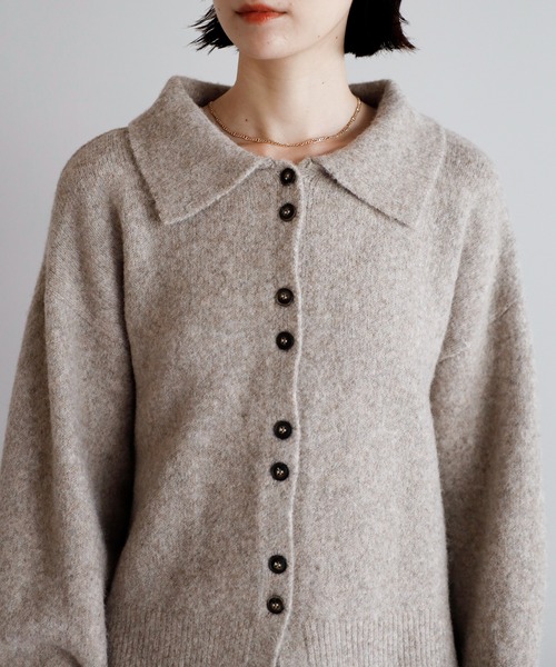セール】【2025 AW】襟付きポロニットカーディガン（カーディガン