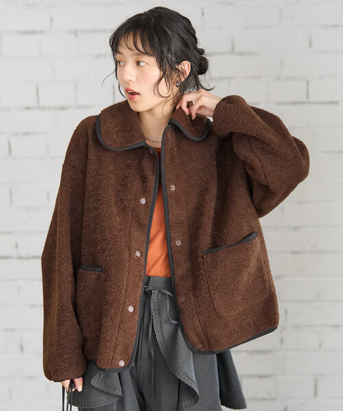 丸襟 カットボアジャケット（ブルゾン）｜FREAK'S STORE（フリークス