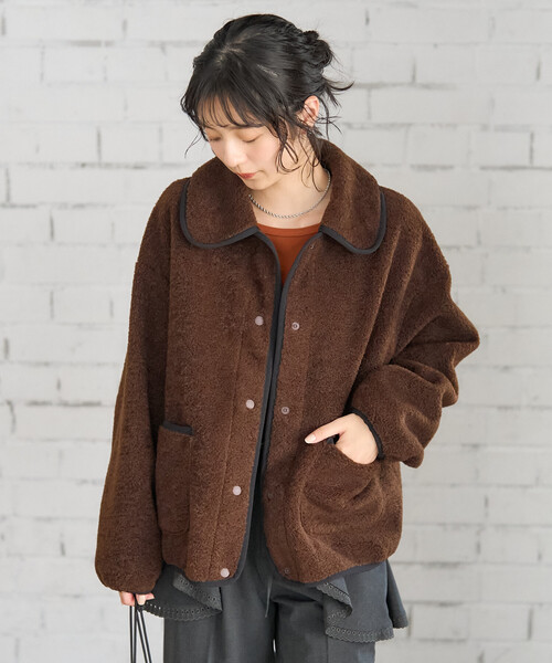 丸襟 カットボアジャケット（ブルゾン）｜FREAK'S STORE（フリークス