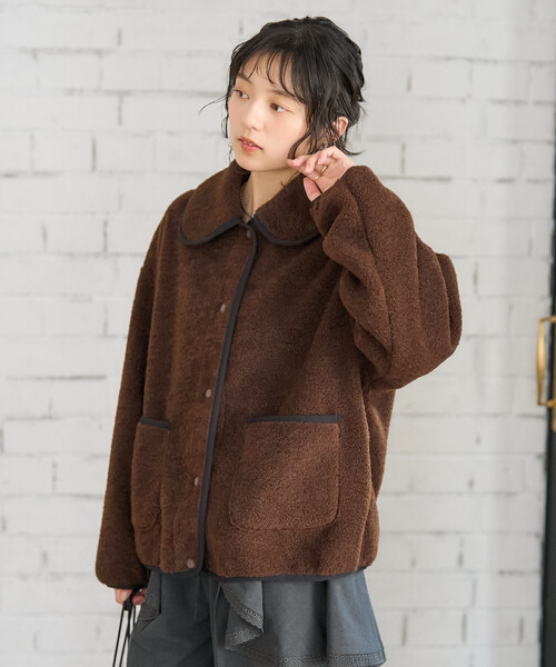 丸襟 カットボアジャケット（ブルゾン）｜FREAK'S STORE（フリークス