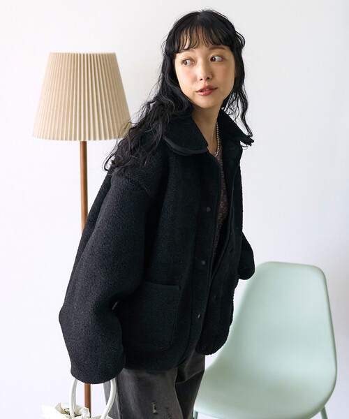 ⭐️3日間限定価格⭐️プリーツプリーズ黒ボア襟取り外しブルゾン極美品⭐️ ボアフリースジャケット(スリーロゴHERO)｜DIAMOND MOON通信販売｜矢沢