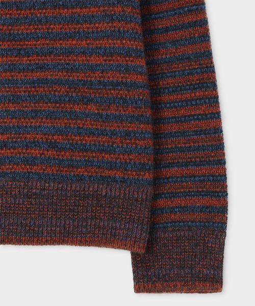 Paul Smith（ポールスミス）の「メランジボーダー クルーネックニット / 253402 558Z（ニット/セーター・メンズ・オレンジ・MEDIUM/LARGE/X-LARGE）」の5枚目の写真