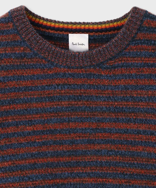 Paul Smith（ポールスミス）の「メランジボーダー クルーネックニット / 253402 558Z（ニット/セーター・メンズ・オレンジ・MEDIUM/LARGE/X-LARGE）」の6枚目の写真
