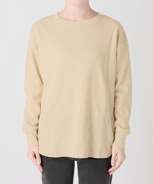 JOURNAL STANDARD relume ワッフルロンＴセット 追加6》TCワッフルオーバーサイズロングスリーブTシャツ（Tシャツ