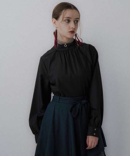 HARE（ハレ）の「2WAYチャイナブラウス(HARE)（シャツ/ブラウス・レディース・ブルー/グリーン/ブラック・FREE）」の10枚目の写真