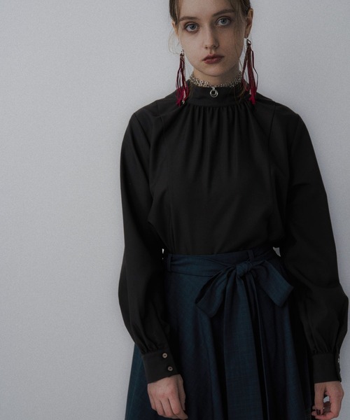 HARE（ハレ）の「2WAYチャイナブラウス(HARE)（シャツ/ブラウス・レディース・ブルー/グリーン/ブラック・FREE）」の11枚目の写真