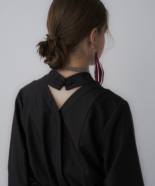 HARE（ハレ）の「2WAYチャイナブラウス(HARE)（シャツ/ブラウス・レディース・ブルー/グリーン/ブラック・FREE）」の12枚目の写真