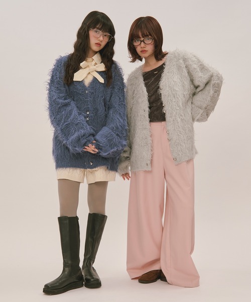 loin nuit(ロワンニュイ)の「mix color shaggy cardigan / ミックス loin nuit(ロワンニュイ)の「mix color shaggy cardigan / ミックス