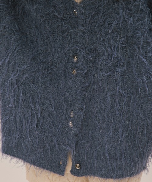 loin nuit(ロワンニュイ)の「mix color shaggy cardigan / ミックスカラーシャギーカーディガン(カーディガン/ボレロ・レディース・ブルー/ライトグレー/ボルドー・FREE)」の21枚目の写真