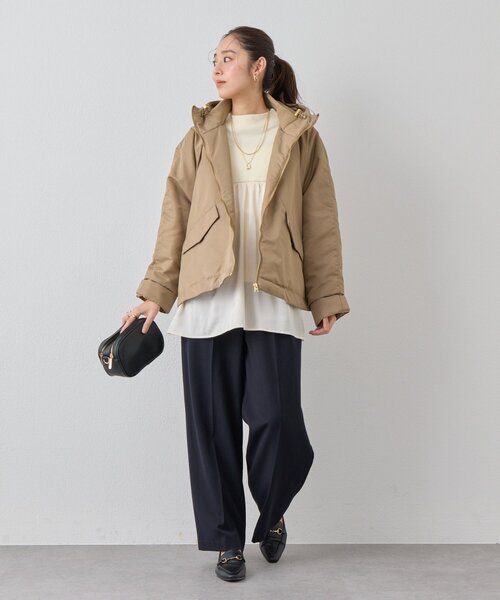 un dix cors（アンディコール）の「《デイリーに活躍》ミドルネックニットプルオーバー（ニット/セーター・レディース・アイボリー/ブラック・FREE）」の7枚目の写真