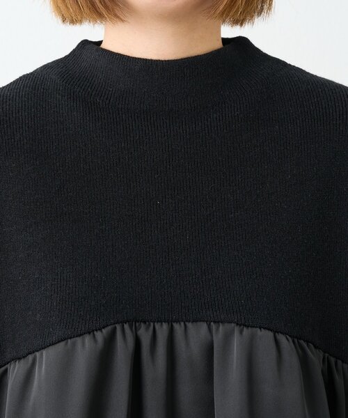 un dix cors（アンディコール）の「《デイリーに活躍》ミドルネックニットプルオーバー（ニット/セーター・レディース・アイボリー/ブラック・FREE）」の14枚目の写真