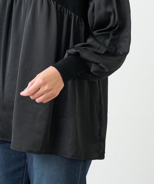 un dix cors（アンディコール）の「《デイリーに活躍》ミドルネックニットプルオーバー（ニット/セーター・レディース・アイボリー/ブラック・FREE）」の15枚目の写真