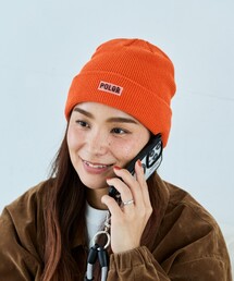 POLeR | POLeR × FREAK'S STORE/ポーラー × フリークスストア 別注 BEANIE ワンポイントロゴ ビーニー(ニットキャップ/ビーニー)