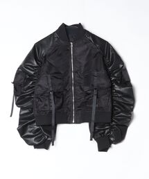 DIP IN CHOCOLATE（ディップインチョコレート）の「ボンバーフライトジャケット【DIP IN CHOCOLATE】（ブルゾン・レディース）」