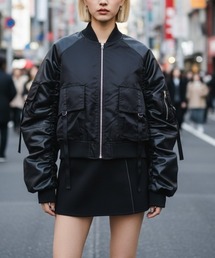 DIP IN CHOCOLATE（ディップインチョコレート）の「ボンバーフライトジャケット【DIP IN CHOCOLATE】（ブルゾン）」