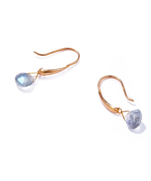 les bonbon（ルボンボン）の「【les bon bon】serendip labradorite pierce/セレンディップ ラブラドライト ピアス BOB841（ピアス（両耳用）・レディース・ゴールド・FREE）」の2枚目の写真
