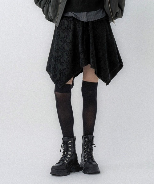 HARE(ハレ)の「モールレーススカパン(HARE)(その他パンツ・レディース・ブラック/ブルーグリーン・FREE)」の11枚目の写真