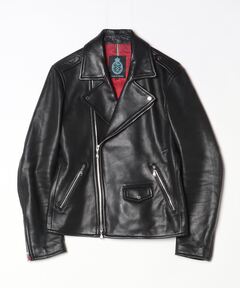 CINQUANTA / 別注 ホースレザー スタンドカラー ダブルライダース