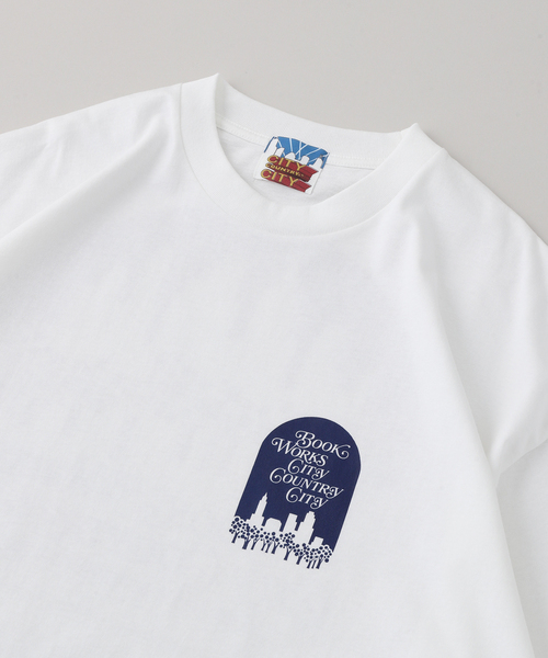 CITY COUNTRY CITY(シティーカントリーシティー)の「CITY COUNTRY CITY × BOOK WORKS T-SHIRT MESSAGE(Tシャツ/カットソー・メンズ・ホワイト/ブラック・SMALL/MEDIUM/LARGE/X-LARGE)」の6枚目の写真