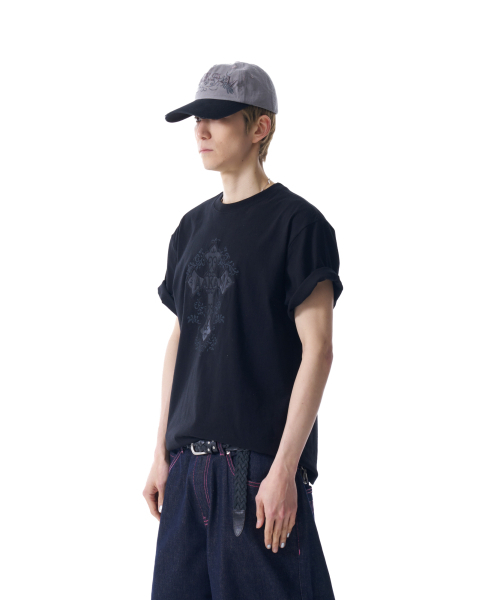 AAKAM(アーカム)の「AKM CROS2 ハーフトップ(ブラック)(Tシャツ/カットソー・レディース・その他・1/2)」の7枚目の写真