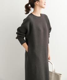 URBAN RESEARCH DOORS | スウェットライクニットワンピース(ワンピース)