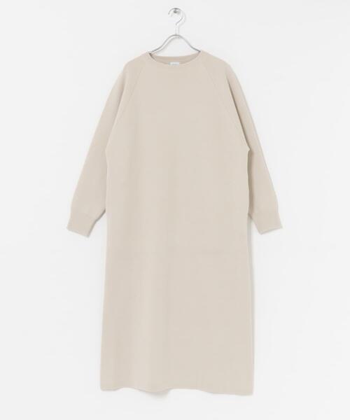 URBAN RESEARCH DOORS（アーバンリサーチドアーズ）の「スウェットライクニットワンピース（ワンピース・レディース・チャコールグレー/ボルドー/ベージュ・FREE）」の11枚目の写真