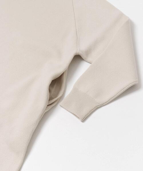 URBAN RESEARCH DOORS（アーバンリサーチドアーズ）の「スウェットライクニットワンピース（ワンピース・レディース・チャコールグレー/ボルドー/ベージュ・FREE）」の12枚目の写真