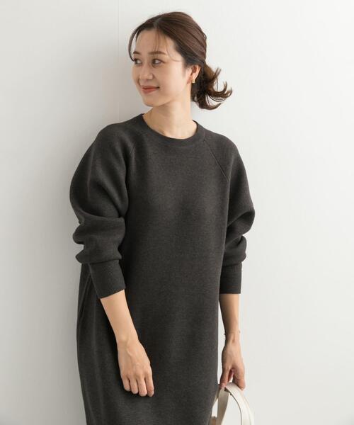 ★新品未使用タグ付き★UR DOORS＊スウェットライクニットワンピース スウェットライクニットワンピース（ワンピース）｜URBAN RESEARCH