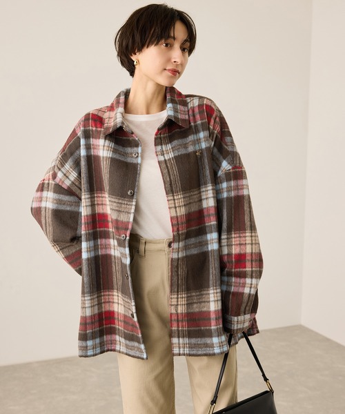 セール】【BEVERLY HILLS POLO CLUB・WEB限定】シャギーチェックシャツ