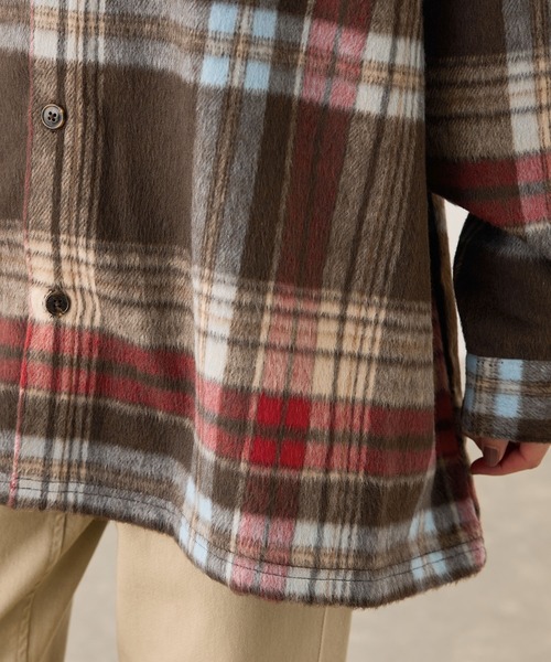 BEVERLY HILLS POLO CLUB（ビバリーヒルズポロクラブ）の「【BEVERLY HILLS POLO CLUB・WEB限定】シャギーチェックシャツ（シャツ/ブラウス・レディース・グリーン系その他/オレンジ系その他/ブラウン系その他2・FREE）」の19枚目の写真