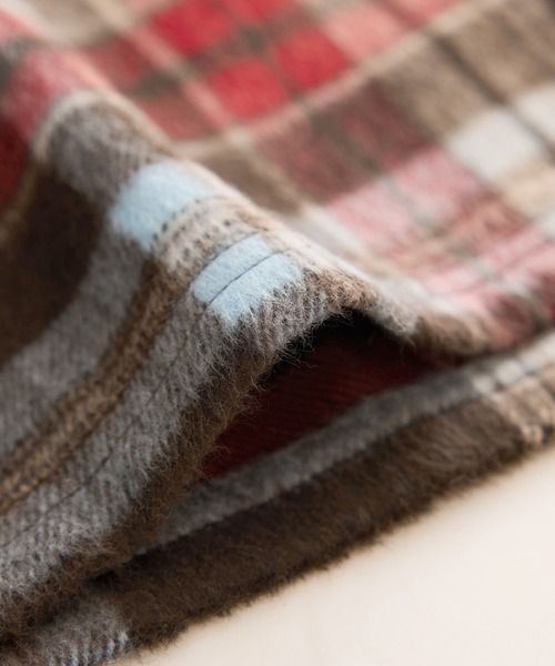 BEVERLY HILLS POLO CLUB（ビバリーヒルズポロクラブ）の「【BEVERLY HILLS POLO CLUB・WEB限定】シャギーチェックシャツ（シャツ/ブラウス・レディース・グリーン系その他/オレンジ系その他/ブラウン系その他2・FREE）」の16枚目の写真