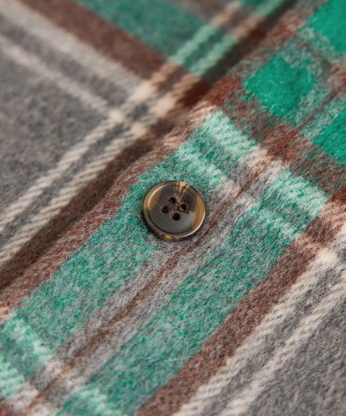 BEVERLY HILLS POLO CLUB（ビバリーヒルズポロクラブ）の「【BEVERLY HILLS POLO CLUB・WEB限定】シャギーチェックシャツ（シャツ/ブラウス・レディース・グリーン系その他/オレンジ系その他/ブラウン系その他2・FREE）」の15枚目の写真