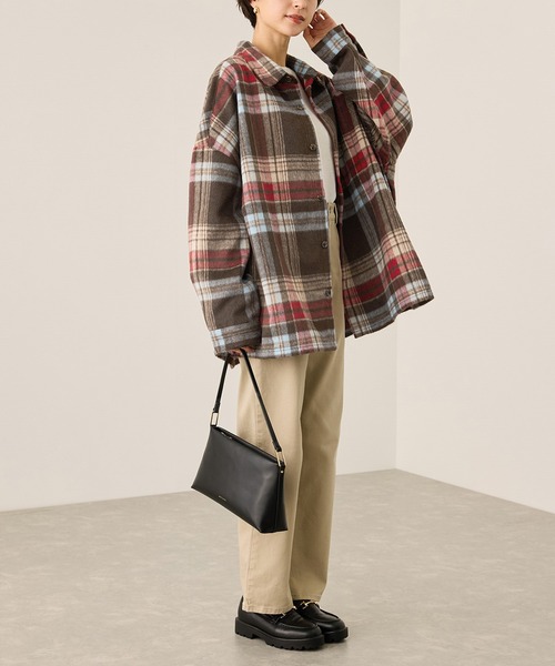 BEVERLY HILLS POLO CLUB(ビバリーヒルズポロクラブ)の「【BEVERLY HILLS POLO CLUB・WEB限定】シャギーチェックシャツ(シャツ/ブラウス・レディース・グリーン系その他/オレンジ系その他/ブラウン系その他2・FREE)」の21枚目の写真