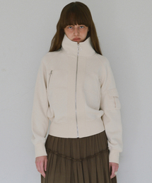 MILLO WOMEN（ミロウーマン）の「Jersey Short Bomber Jacket [Ecru]（MA-1）」