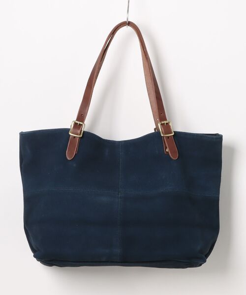 TONE SELECT GOODS(トーンセレクトグッズ)の「Butler Verner Sails(バトラーバーナーセイルズ) スエードビッグトート 牛革 日本製 (JA-1157-3)【スエードビッグトート 】(ショルダーバッグ・メンズ・ネイビー/キャメル・FREE)」の9枚目の写真