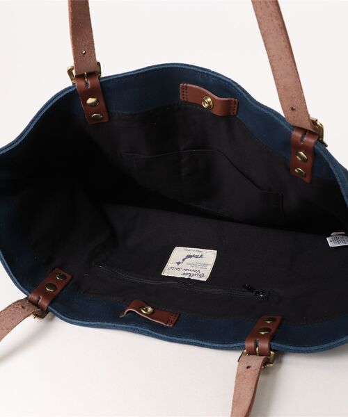 TONE SELECT GOODS(トーンセレクトグッズ)の「Butler Verner Sails(バトラーバーナーセイルズ) スエードビッグトート 牛革 日本製 (JA-1157-3)【スエードビッグトート 】(ショルダーバッグ・メンズ・ネイビー/キャメル・FREE)」の11枚目の写真