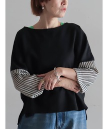 FIL DE FER（フィルデフェール）の「ラッセルニットコンビ ドルマンP O（Tシャツ/カットソー）」