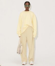 NOHANT | OVERSIZED BACK SLIT SWEATSHIRT YELLOW(スウェット)