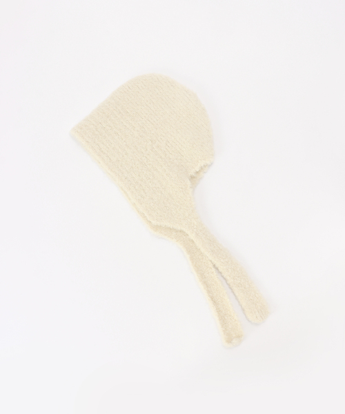 B.C STOCK（ベーセーストック）の「ウール混フライトキャップ（キャップ・レディース・ブラック/チャコールグレー/ホワイト・FREE）」の2枚目の写真