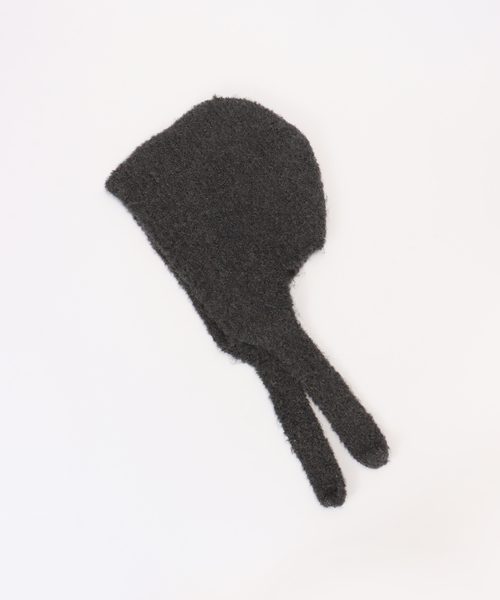 B.C STOCK（ベーセーストック）の「ウール混フライトキャップ（キャップ・レディース・ブラック/チャコールグレー/ホワイト・FREE）」の3枚目の写真