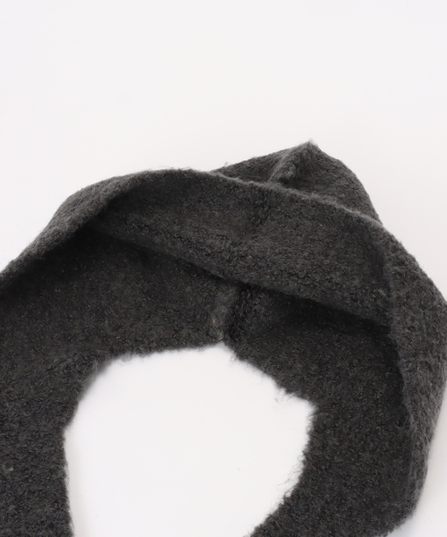 B.C STOCK（ベーセーストック）の「ウール混フライトキャップ（キャップ・レディース・ブラック/チャコールグレー/ホワイト・FREE）」の5枚目の写真