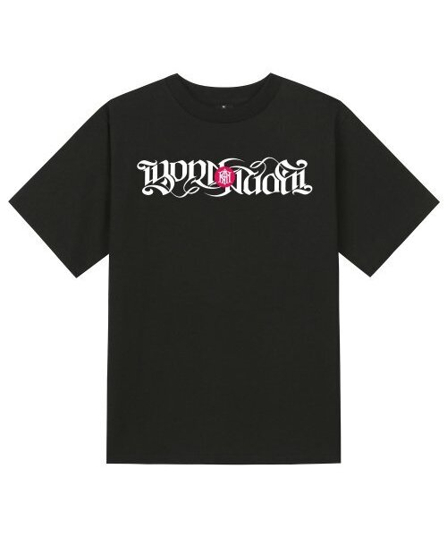 KAN6312(カン6312)の「KTB0082 ビボンアゲイン 半袖Tシャツ - ブラック(Tシャツ/カットソー・メンズ・その他・SMALL/MEDIUM/LARGE/X-LARGE)」の1枚目の写真