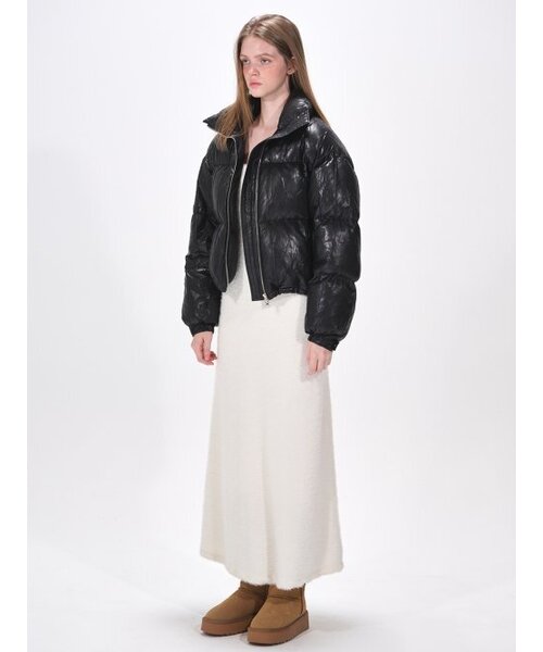 String Goose Down Jumper Black