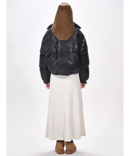 String Goose Down Jumper Black