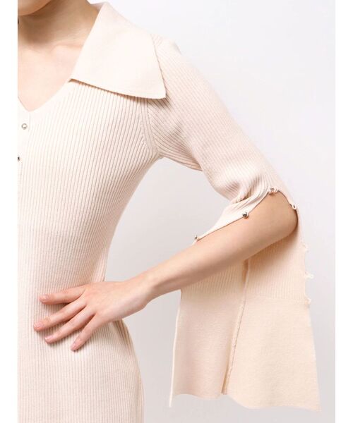 LAGUNAMOON（ラグナムーン）の「ビックカラーメタルボタンワンピース（ワンピース・レディース・ブラック/アイボリー/ブラウン・MEDIUM/SMALL）」の20枚目の写真