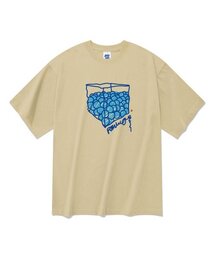 20番手ボールプール半袖Tシャツベージュ