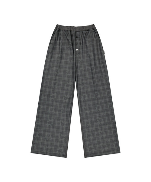 OJOS(オホス)の「Check Sleep Jersey Pants / Charcoal(その他パンツ・レディース・その他・2/1/3)」の1枚目の写真